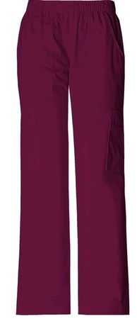 Cherokee Ladies Mid-Rise Pull-On Pant Cargo Pant 4005T(Tall)